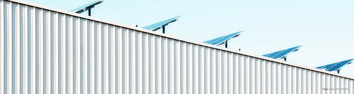 Fotografía de una instalación de energía renovable